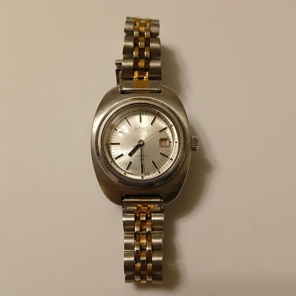 Vintage Seiko Matic Lady 2517-0530 Two-Toned Mechanical Watch 21 Jewels